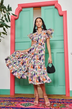 Celia B Dresses>Aruna Dress -Multi