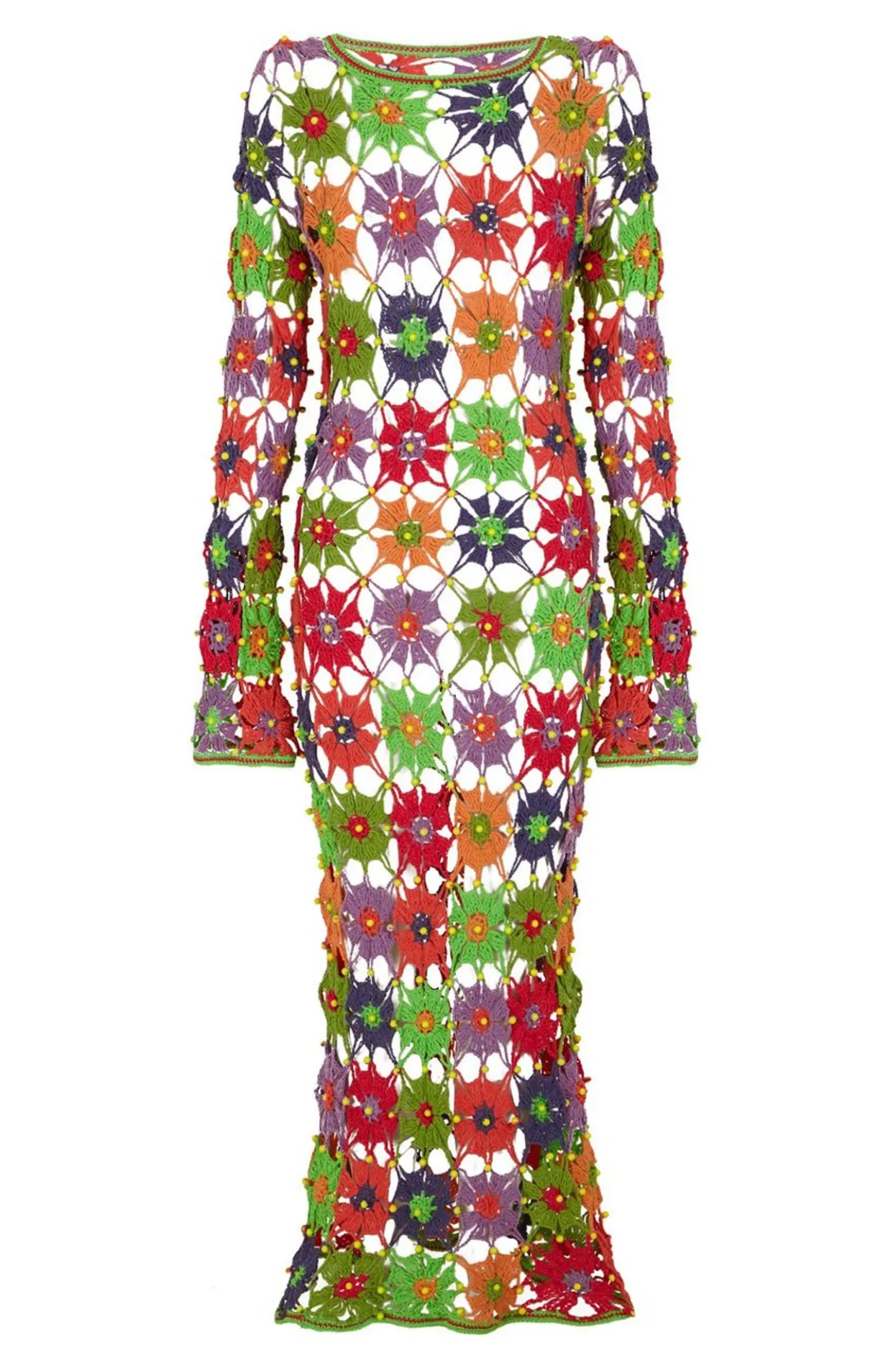 Celia B Crochet>Faraura Dress-Multi