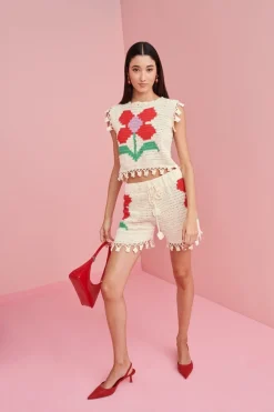 Celia B Crochet>Genie Pants White