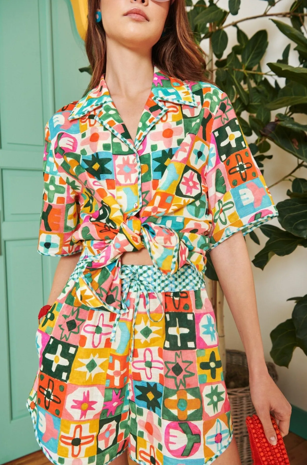 Celia B Tops>Malawi Top Multi