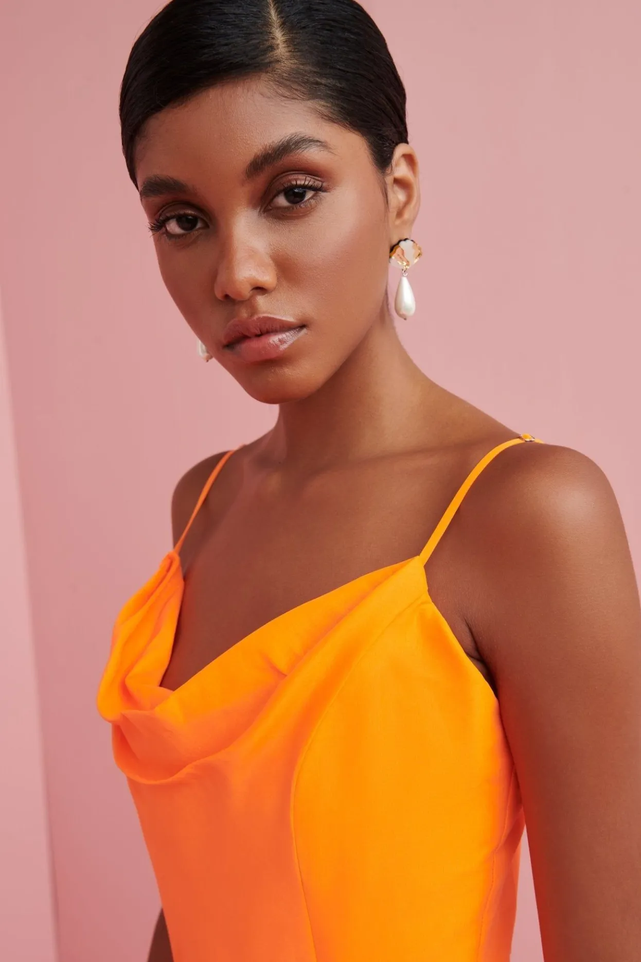 Celia B Dresses>Serenity Dress Neon Orange