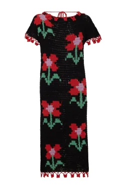 Celia B Crochet>Sojourn Dress Black