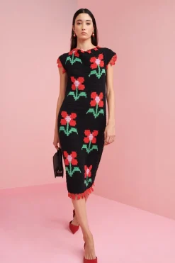 Celia B Crochet>Sojourn Dress Black